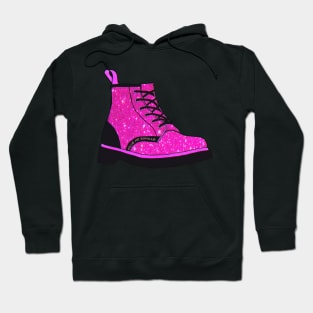 Glittery Pink Boot Hoodie